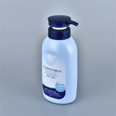 Skincare Lotion Baby Shower Gel 500ml Plastic Pump Bottles Blue HDPE